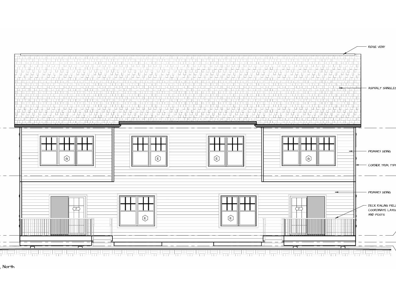 Rear view entire building
