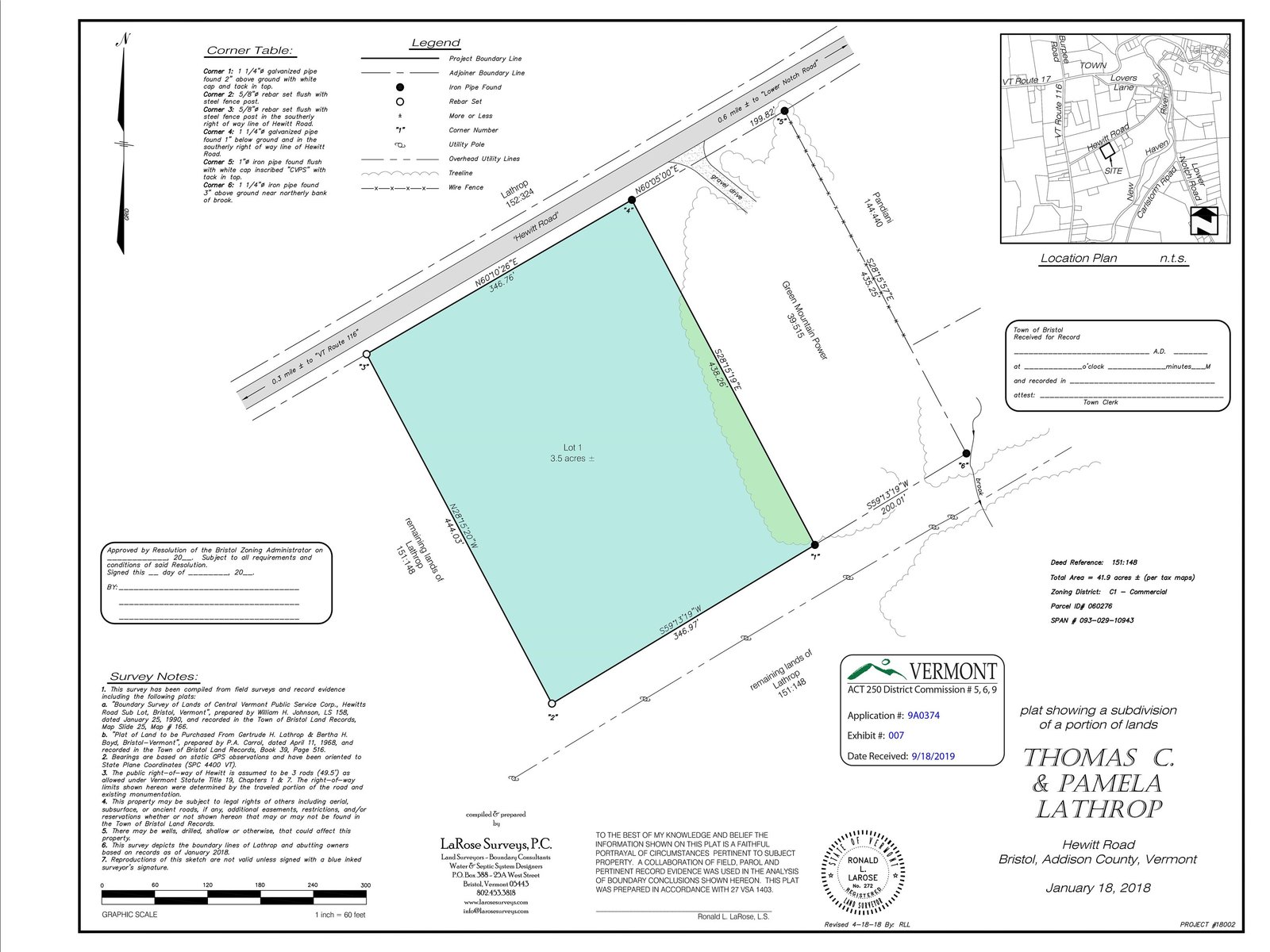 Lot Survey