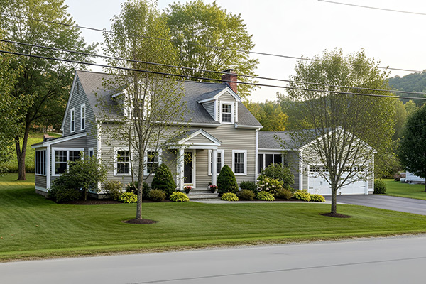 Cape style home with curb appeal