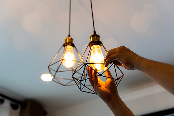 Changing a light bulb