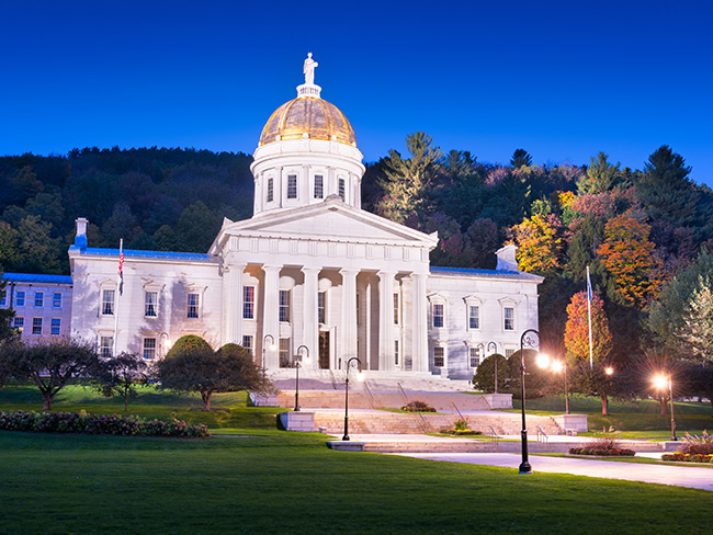 Capital Building at night