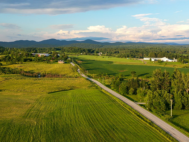 mountain lanscape in from